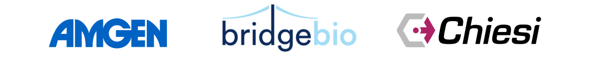 Amgen, BridgeBio, Chiesi